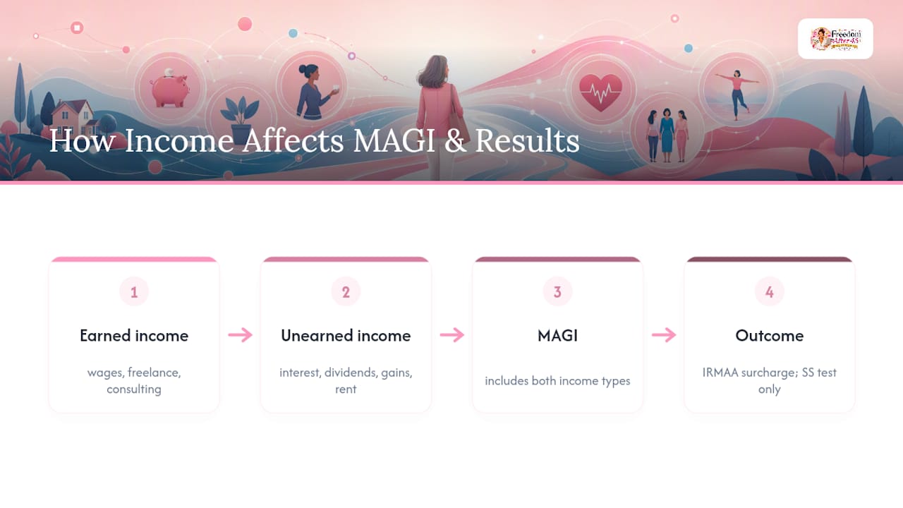 Earned and unearned income comparison paths