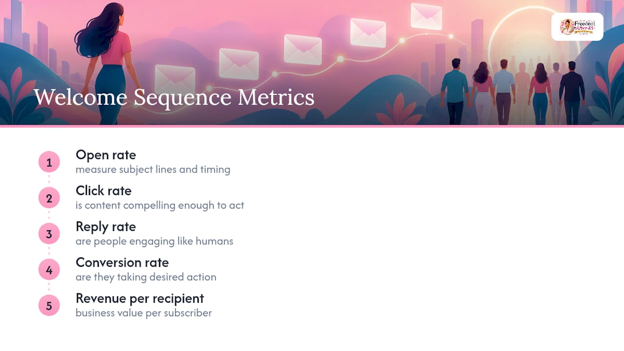 Five metrics for evaluating welcome sequences