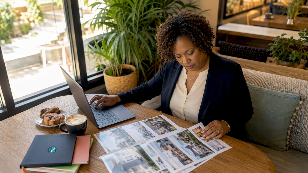 Investor comparing multiple property documents