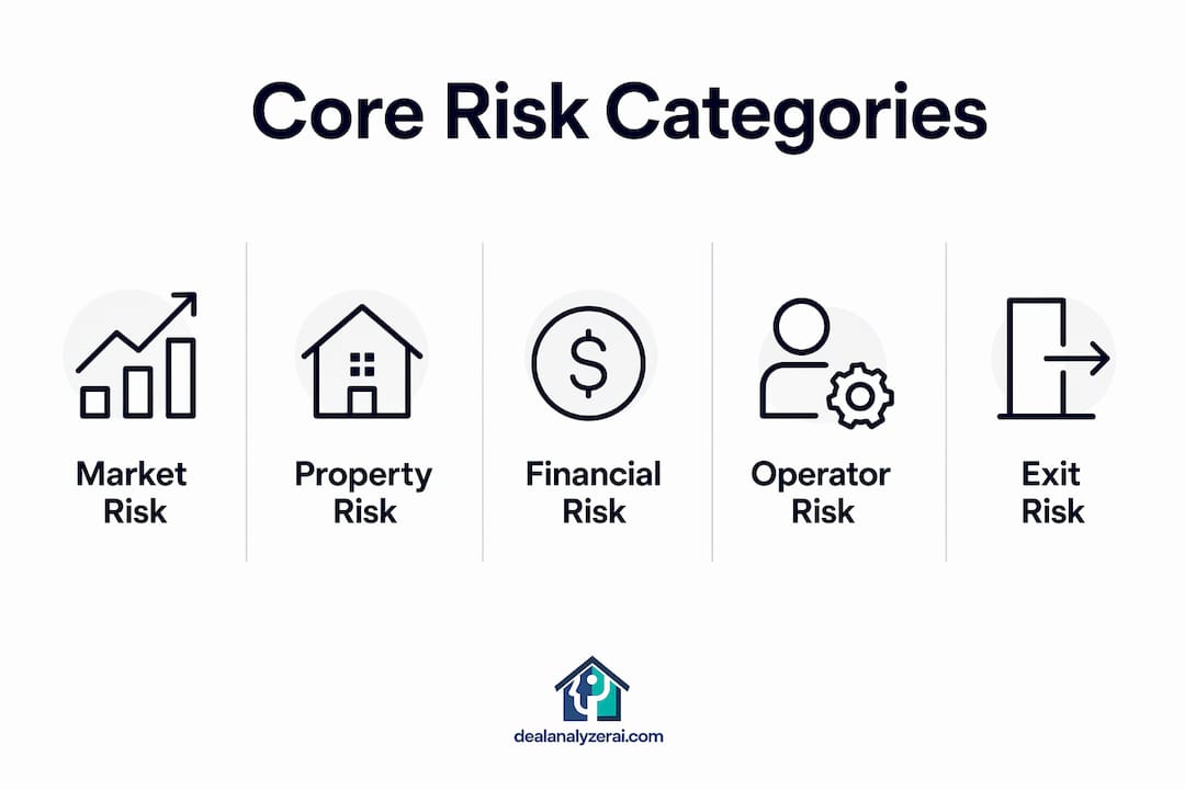 Infographic showing core risk categories and their impact
