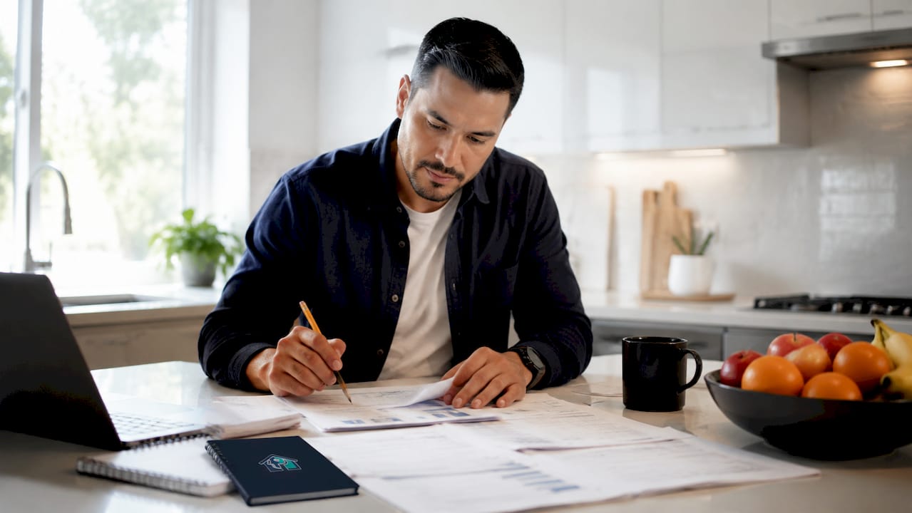 Investor reviewing BRRRR strategy spreadsheets