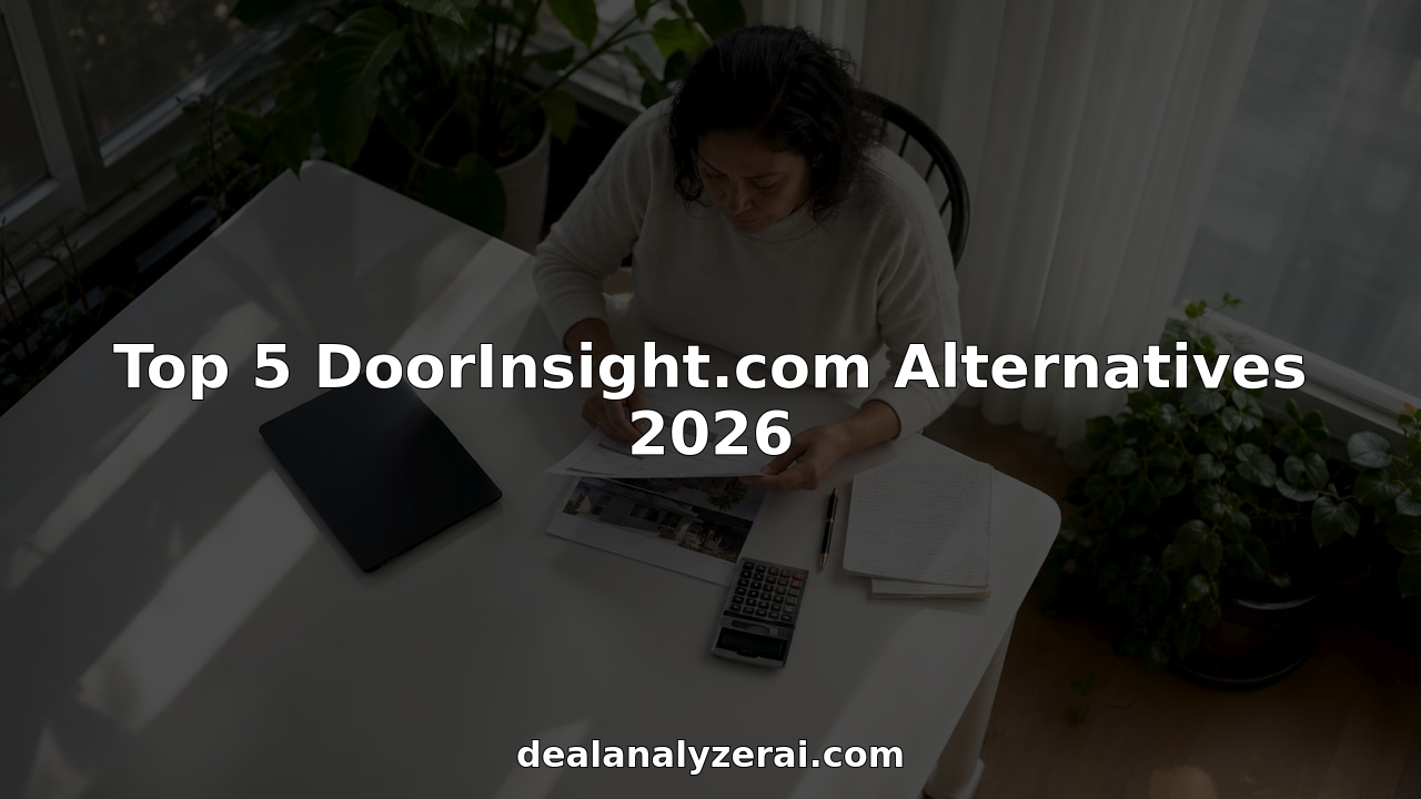 Investor reviewing property documents at desk