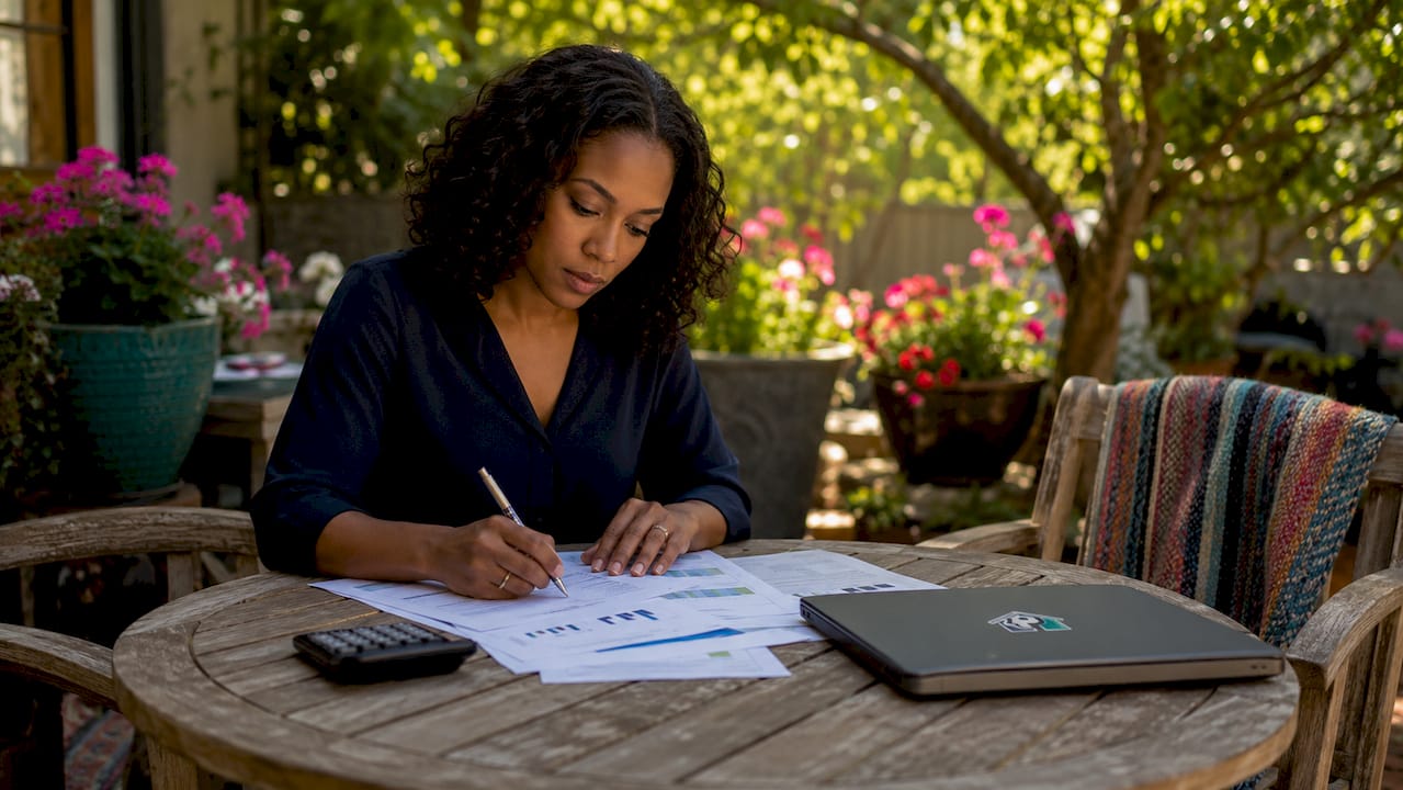 Investor analyzing rental deal documents