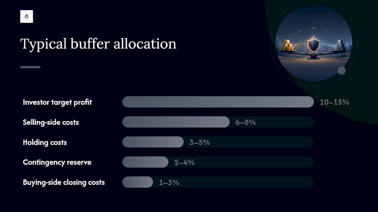 Breakdown of 30 percent cost buffer in MAO calculation
