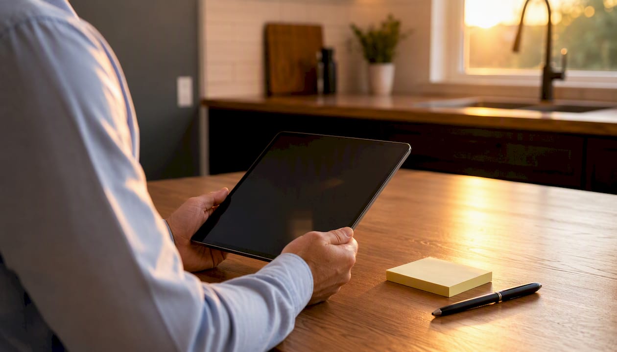 Hands reviewing property comparable sales documents