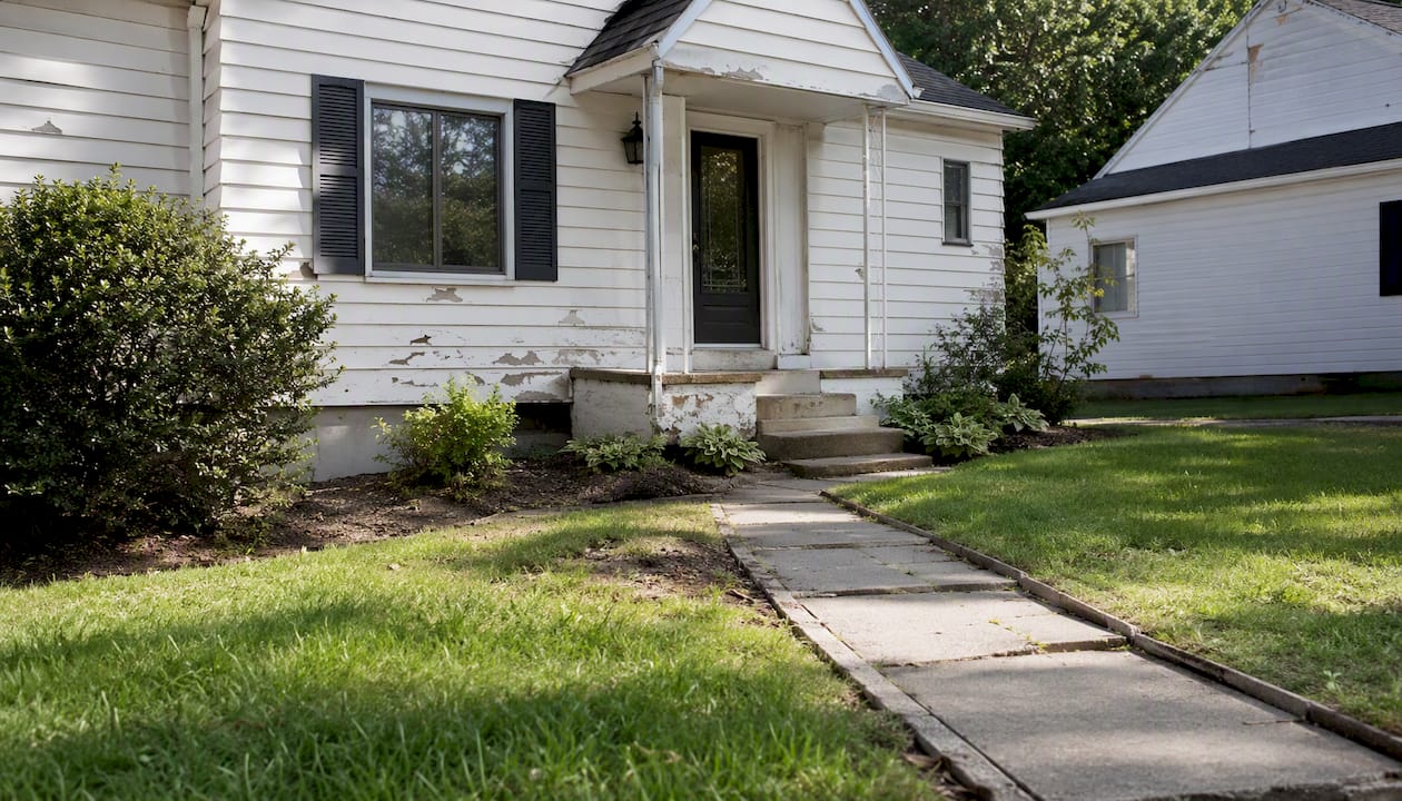 Suburban house with subtle condition issues