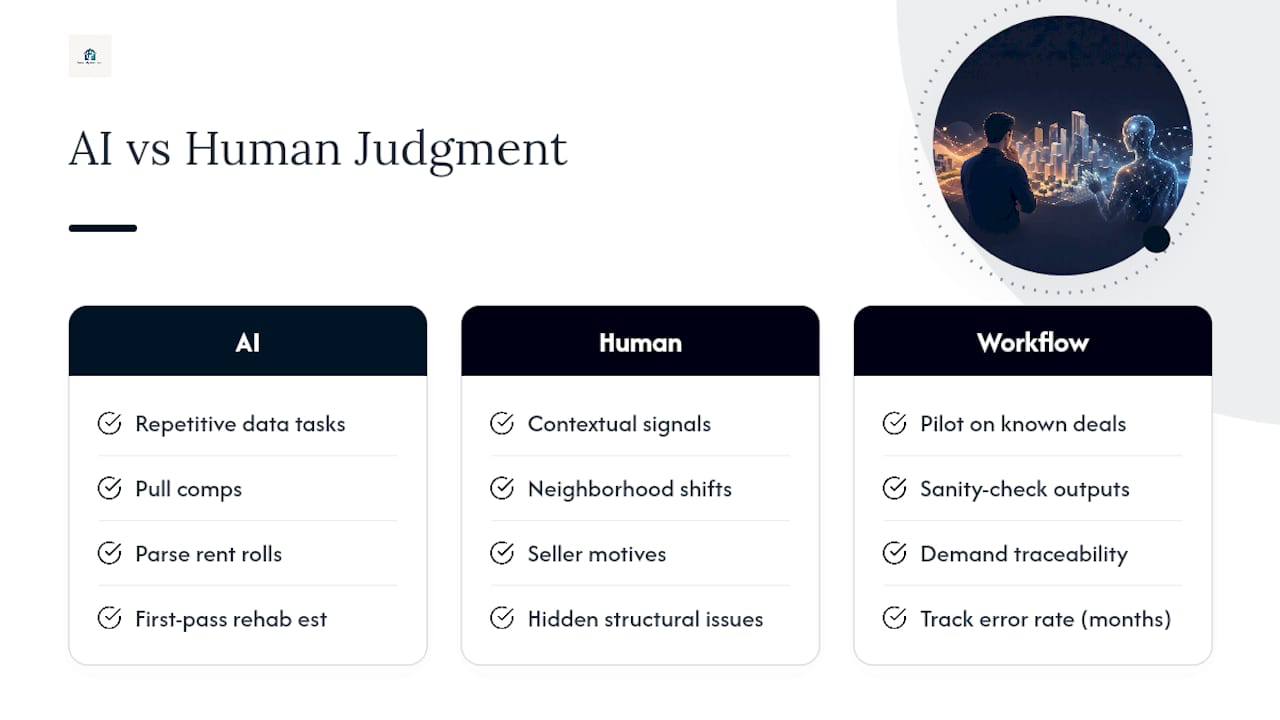 When AI Helps and When You Still Need to Trust Your Own Judgment — overview diagram