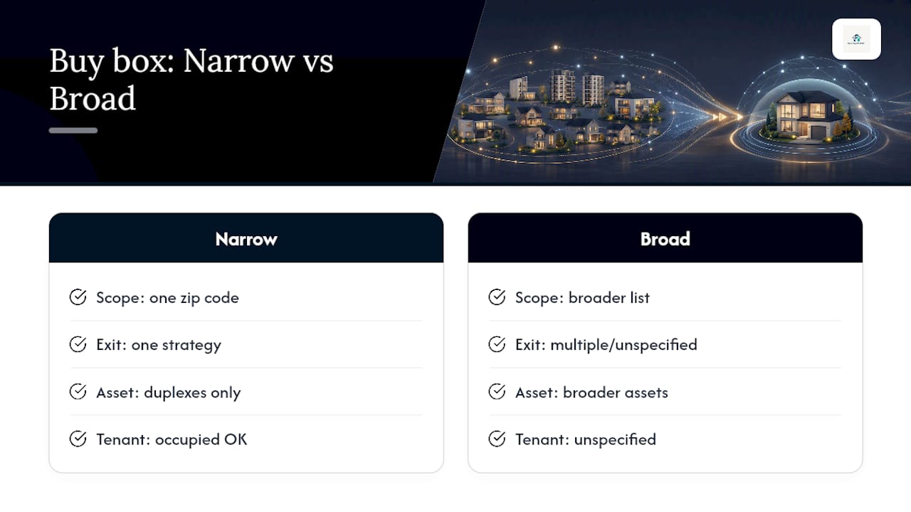 An Investor's Take on Building a Buy Box That Actually Works — overview diagram