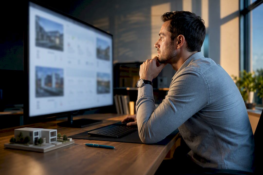 Investor auditing a batch of property analyses