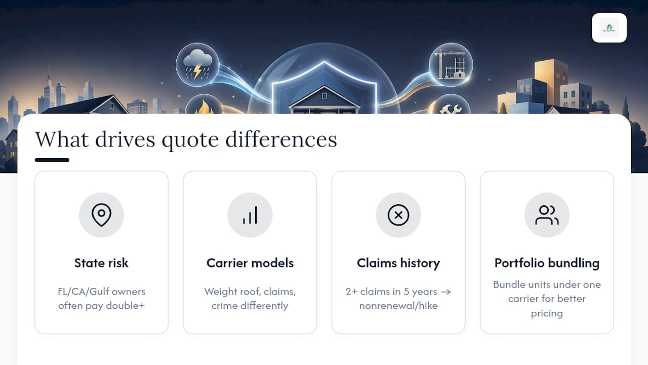 How the Insurance Market and Carriers Affect Your Quote — overview diagram