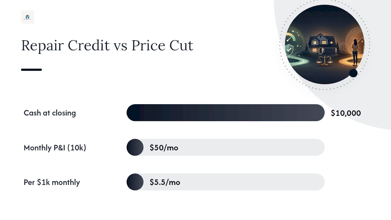 Comparison of repair credit and price cut benefits