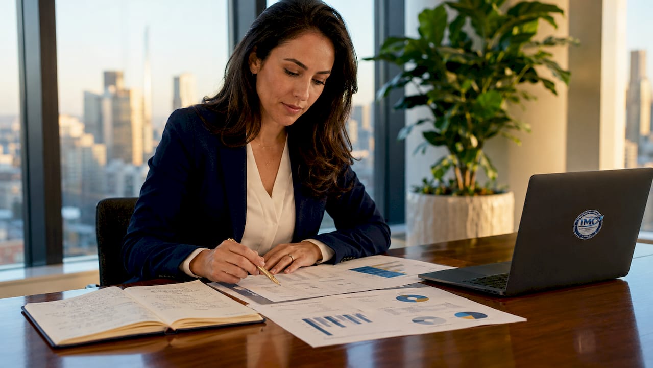Hands navigating financing charts for multifamily property sizes
