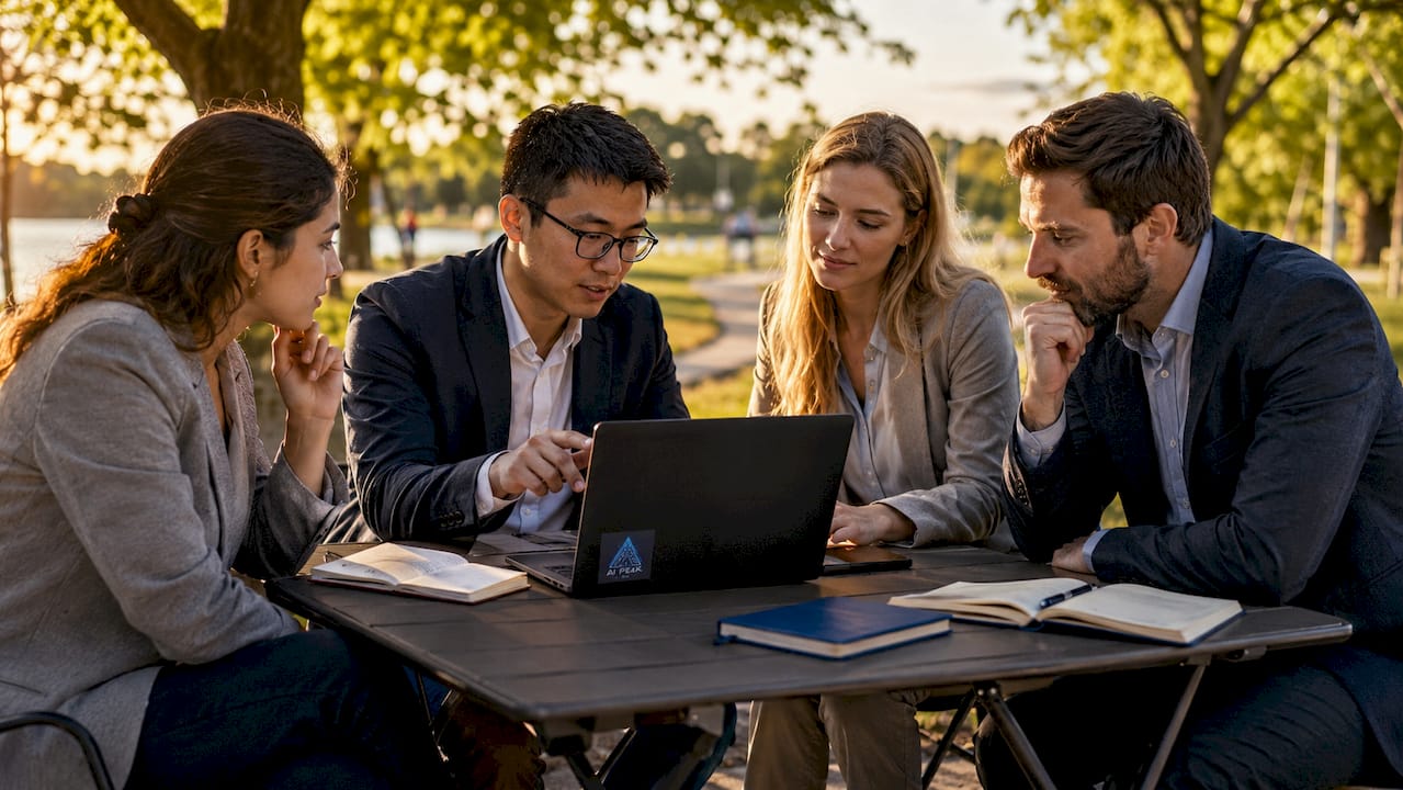 Team discussing AI missed call recovery