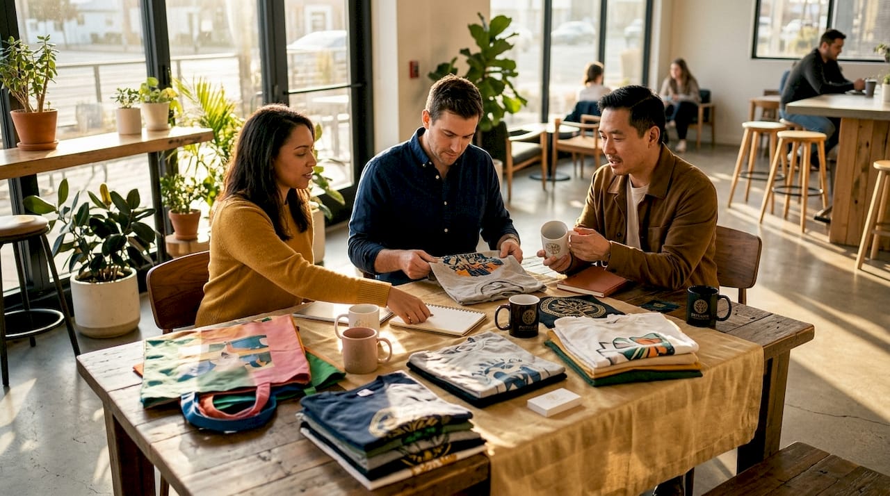 Team reviews print on demand products