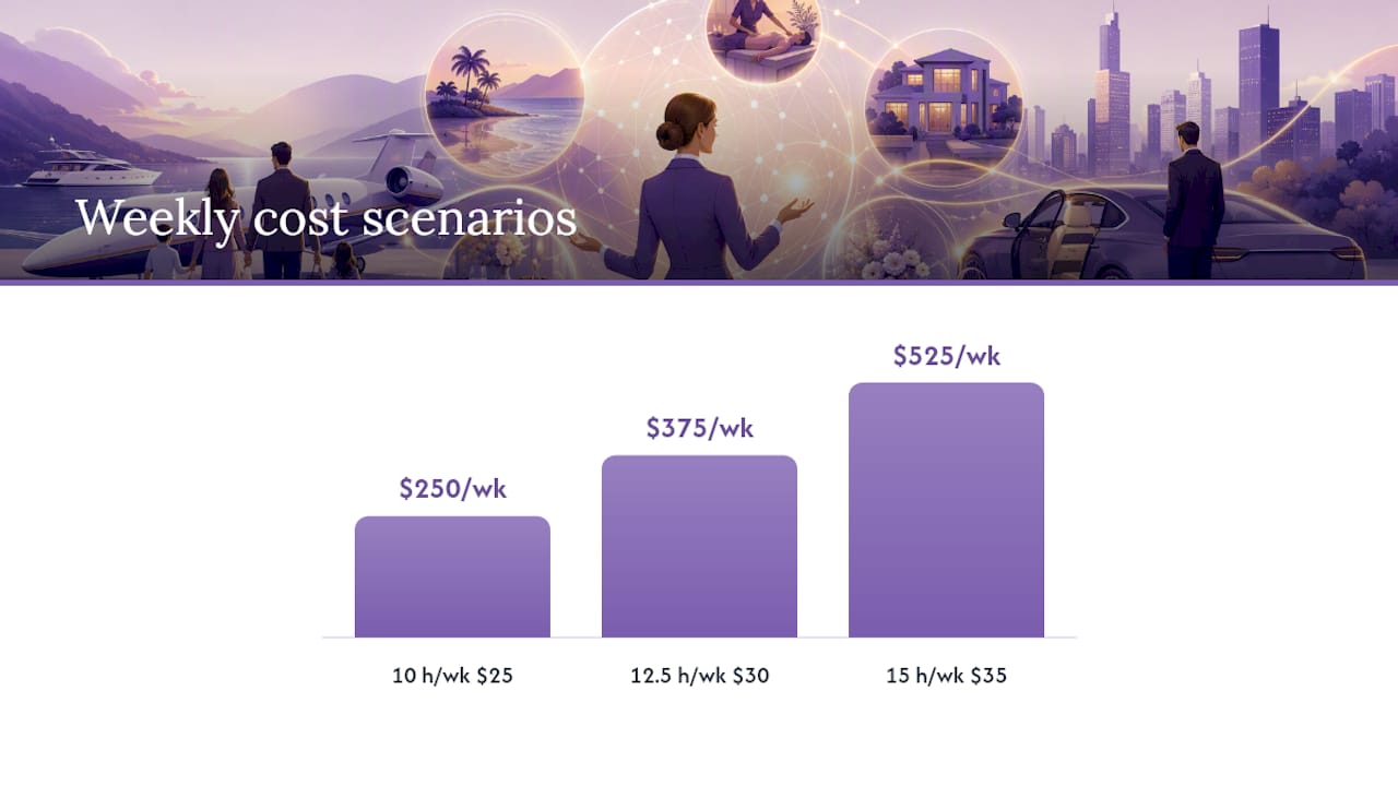 Cost comparison diagram for senior concierge services