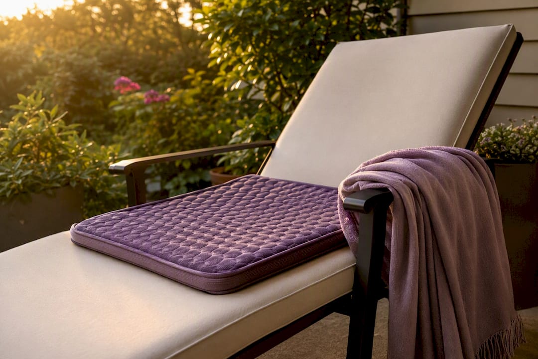 Foam mattress and gel cushion in home bedroom