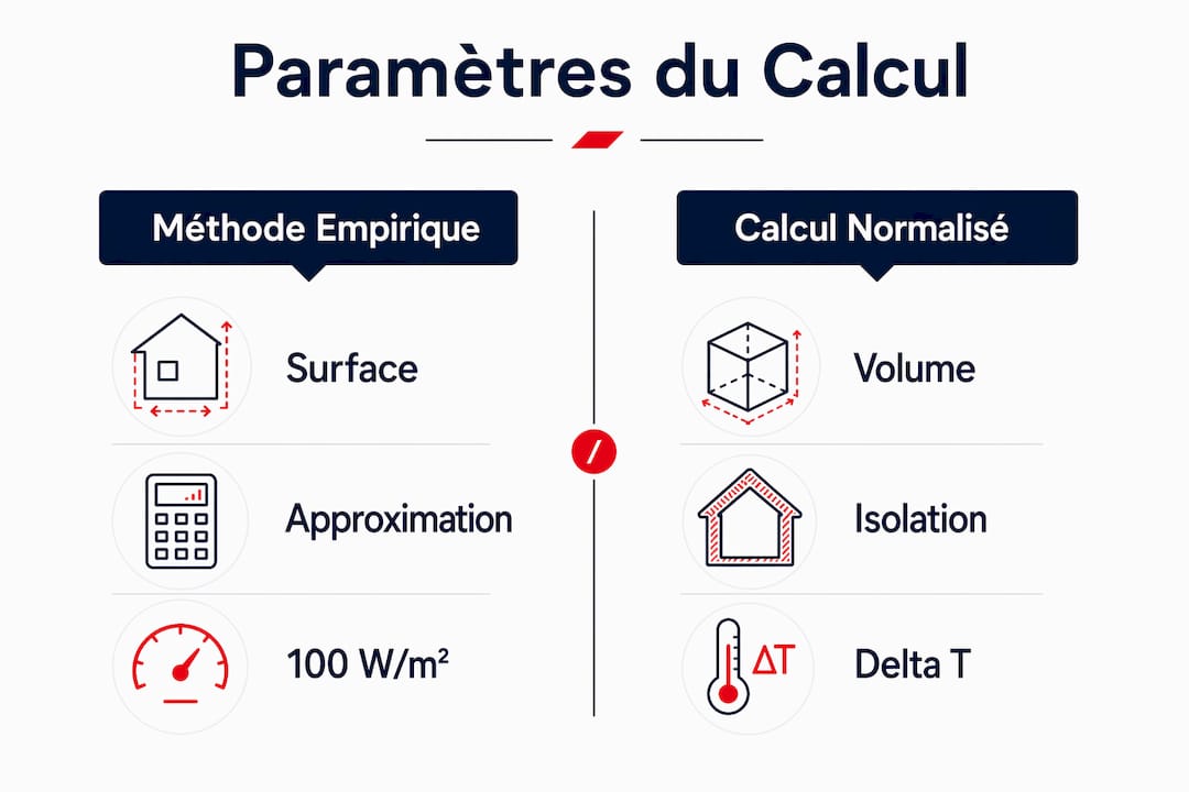Infographie : tour d’horizon des différentes méthodes pour calculer la puissance de chauffage