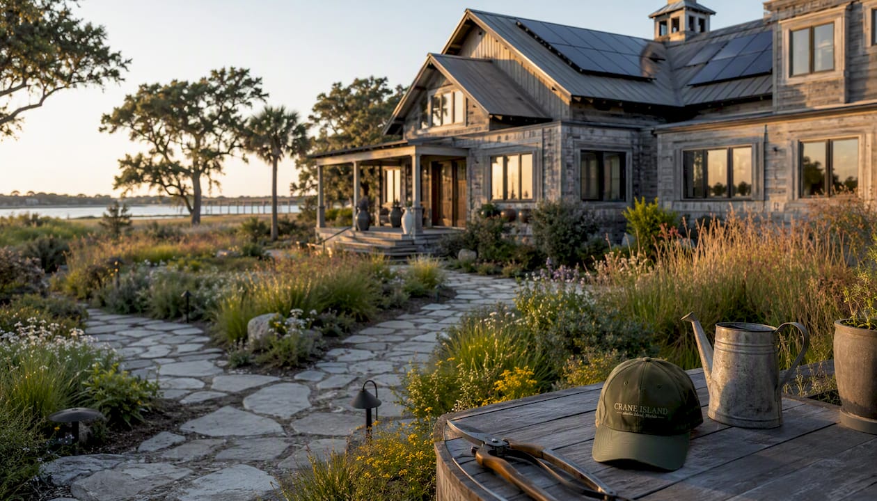 Sustainable luxury home in stewardship community setting