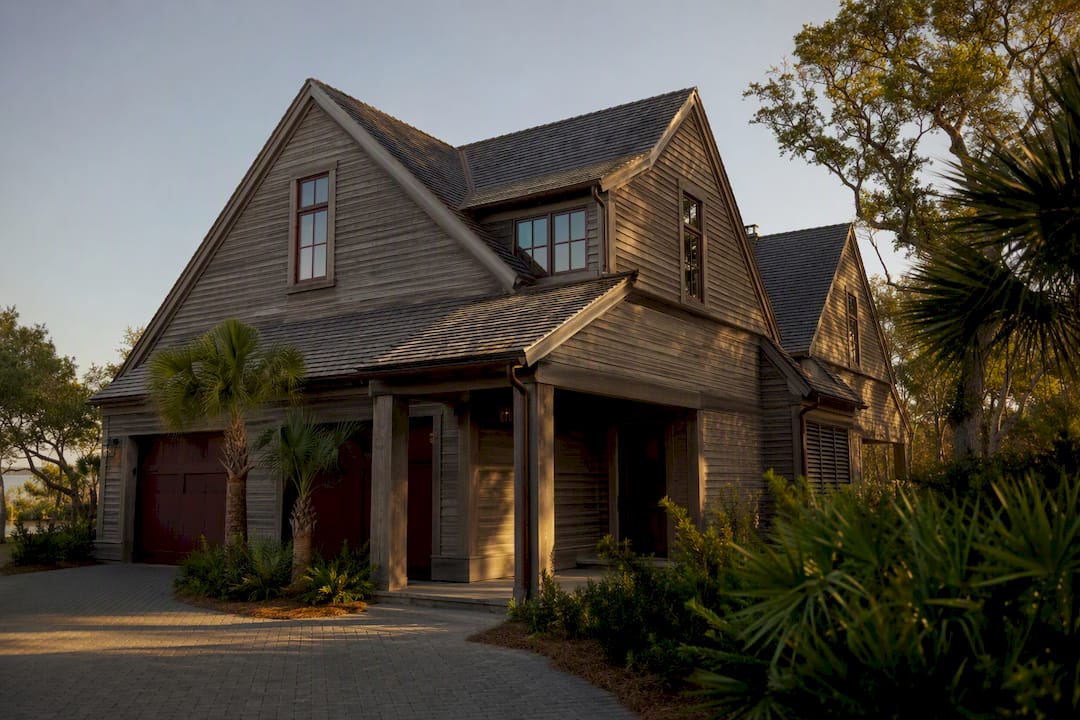 Cohesive carriage house architectural details