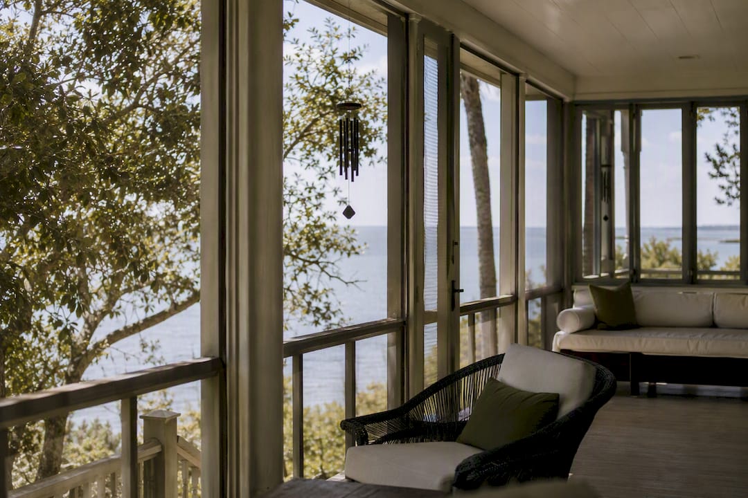 Coastal porch with airflow and natural light