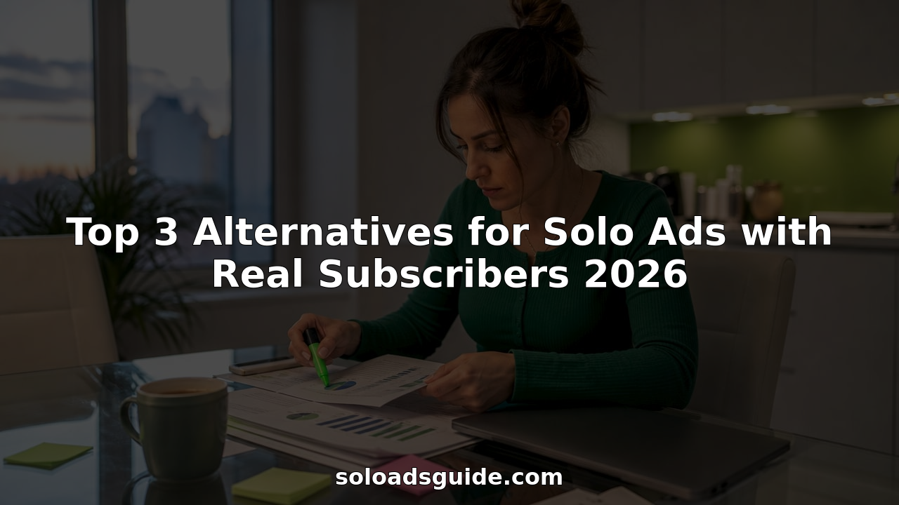 Solo ads strategy illustration for Top 3 Alternatives for Solo Ads with Real Subscribers 2026