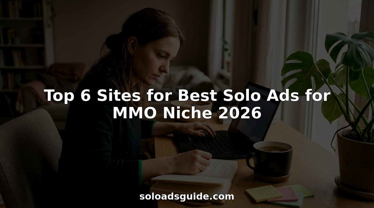 Solo ads strategy illustration for Top 6 Sites for Best Solo Ads for MMO Niche 2026
