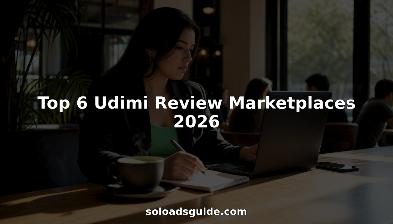 Solo ads strategy illustration for Top 6 Udimi Review Marketplaces 2026