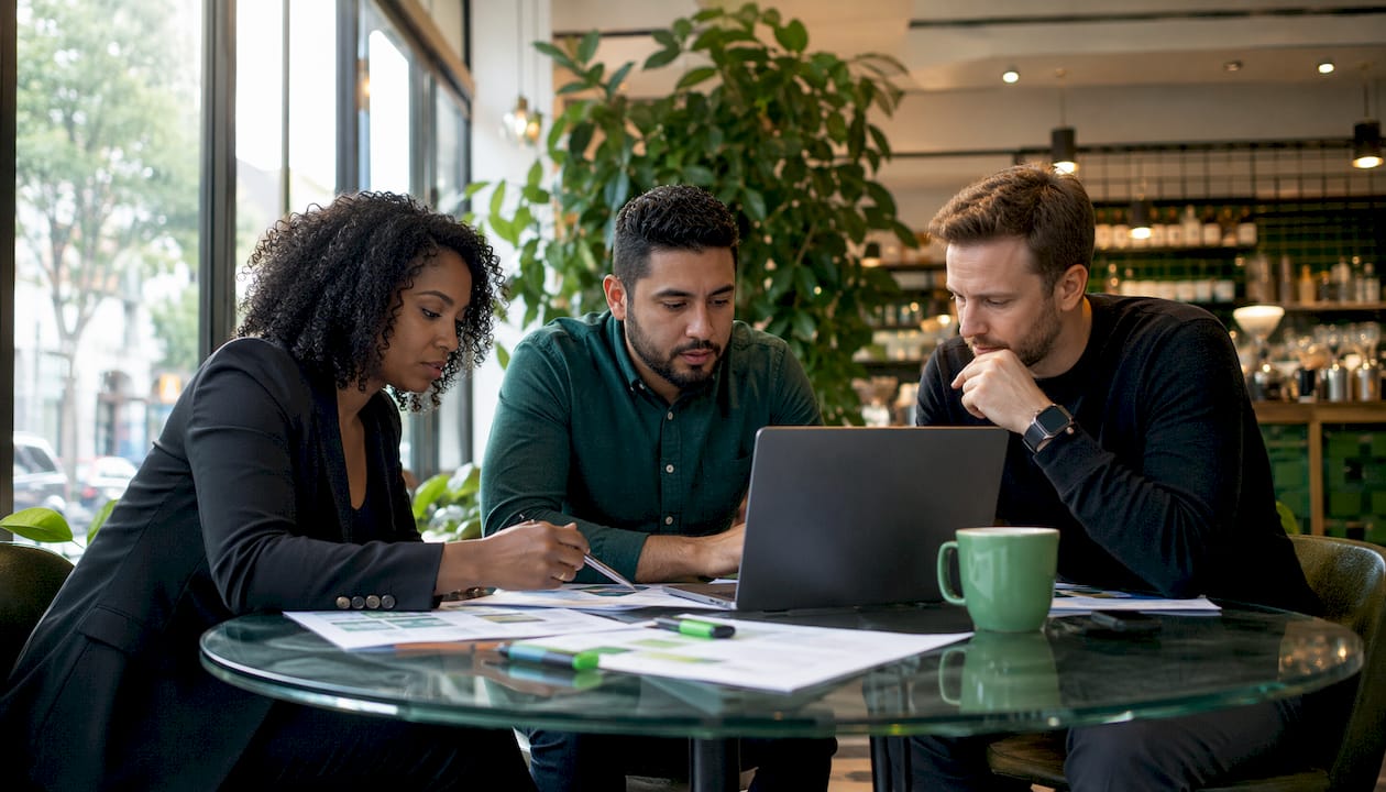 Team collaborating on click fraud prevention