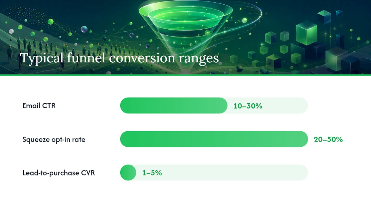 Performance benchmarks comparison for solo ads metrics