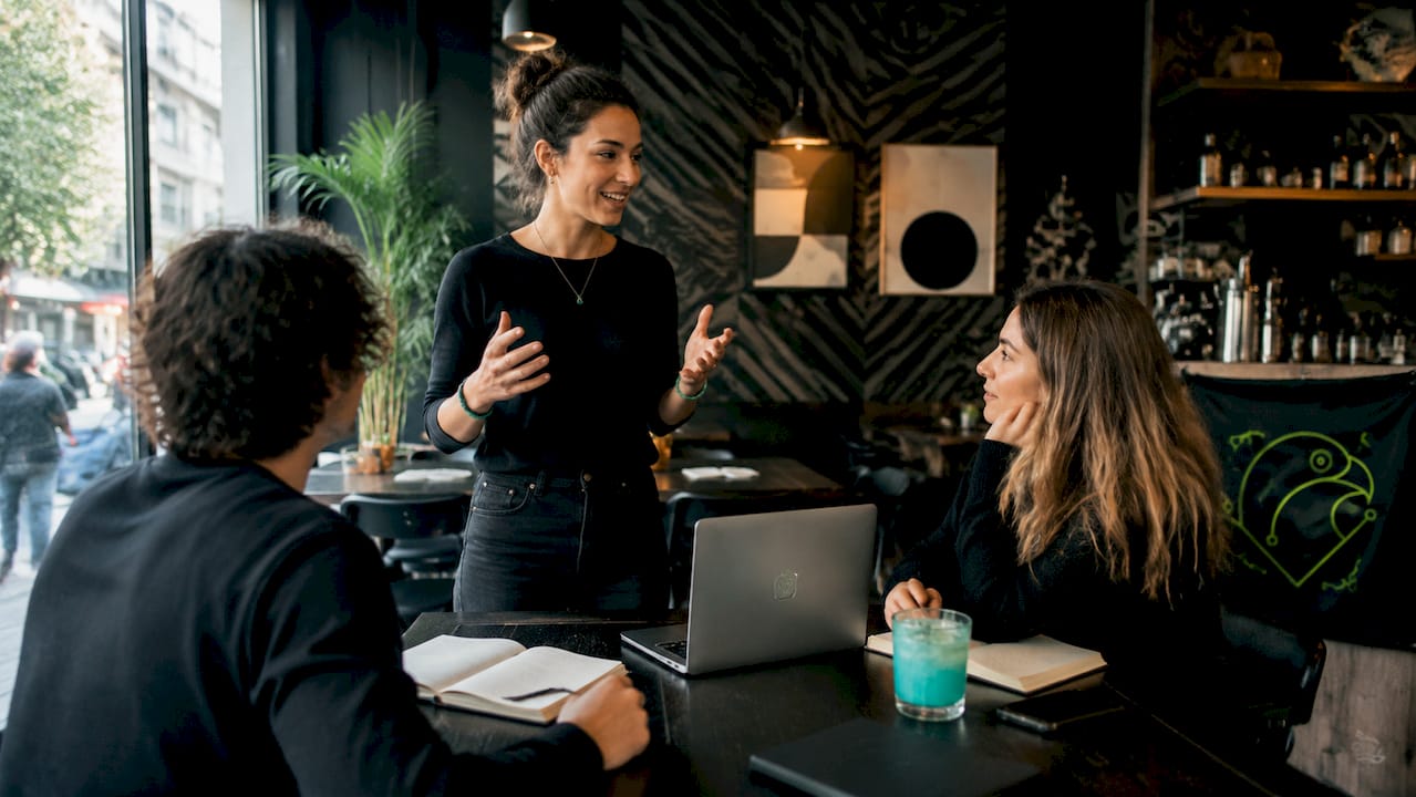 Team leader fostering psychological safety