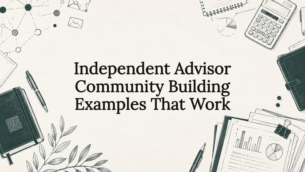 Independent Advisor Community Building Examples That Work