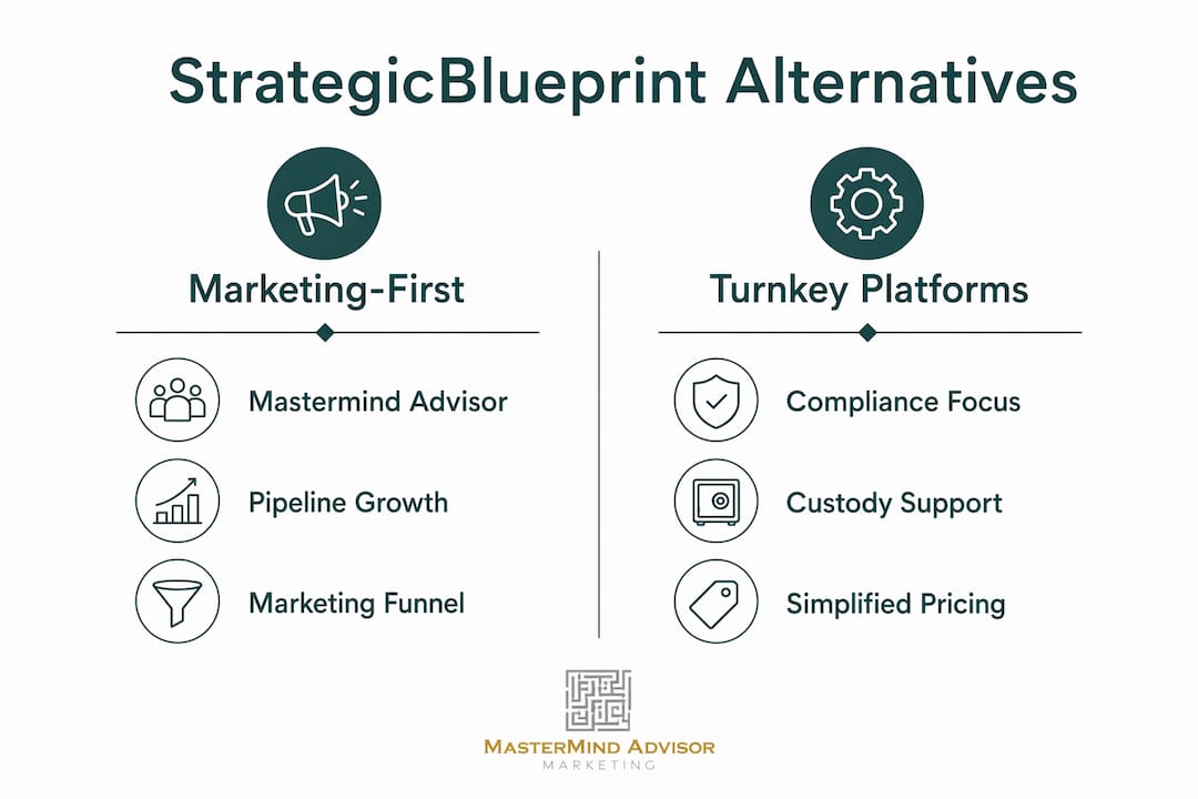 Infographic showing split categories of RIA alternatives