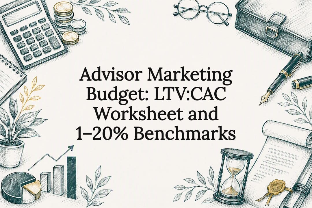 Advisor Marketing Budget: LTV:CAC Worksheet and 1–20% Benchmarks