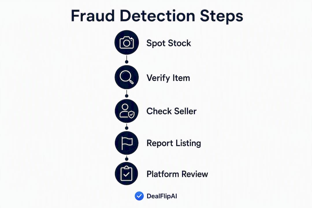 Infographic on stock photo fraud detection steps