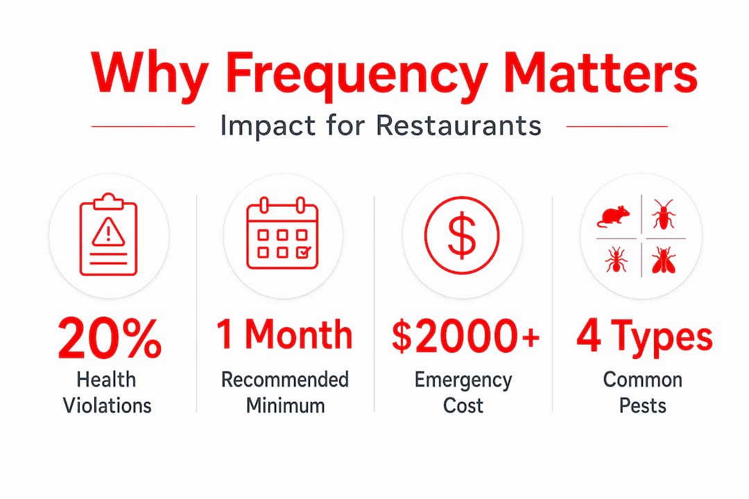 Infographic highlights why pest control frequency matters