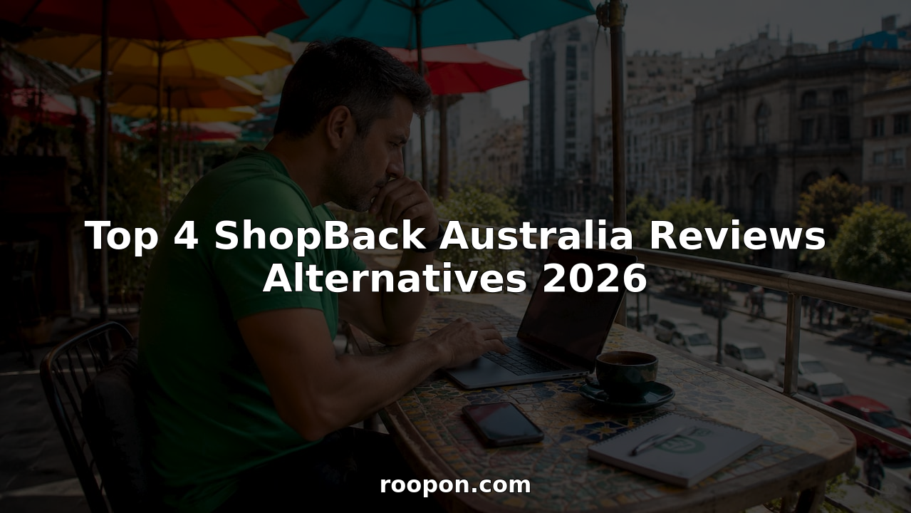 Man browsing cashback alternatives on laptop at home