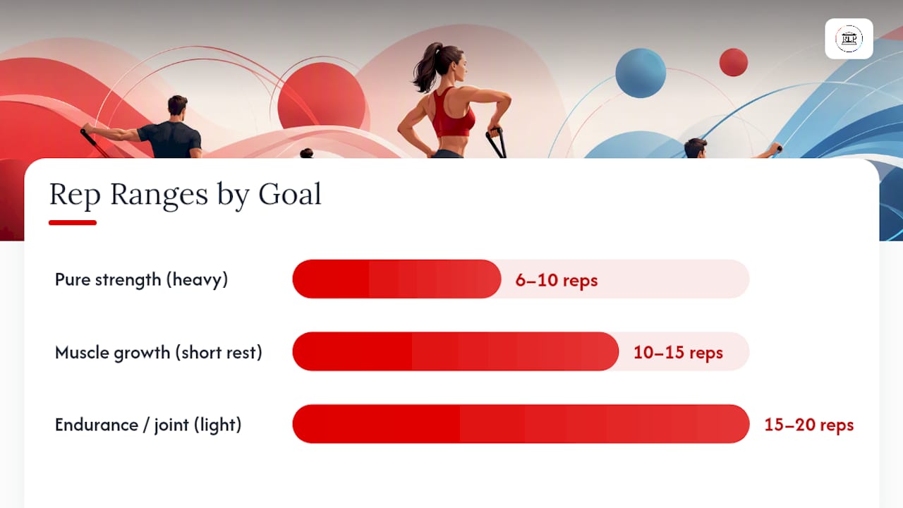 Resistance band rep ranges by training goal
