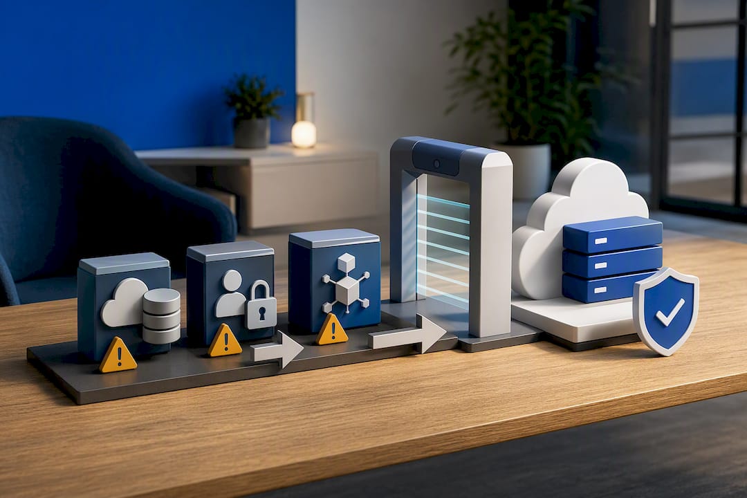 Illustration of continuous cloud configuration monitoring