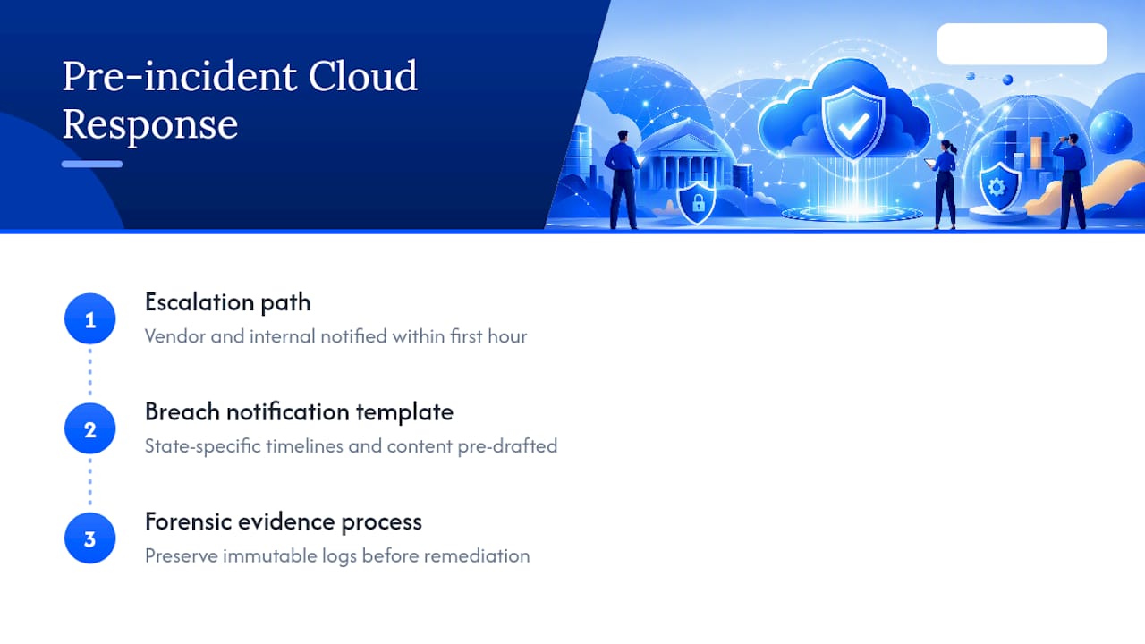 Three components of cloud incident response