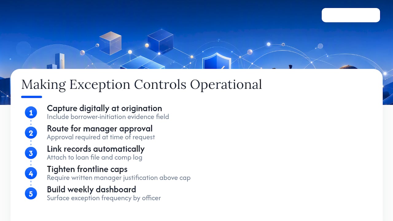 Practice Note: Making Exception Controls Operational — overview diagram