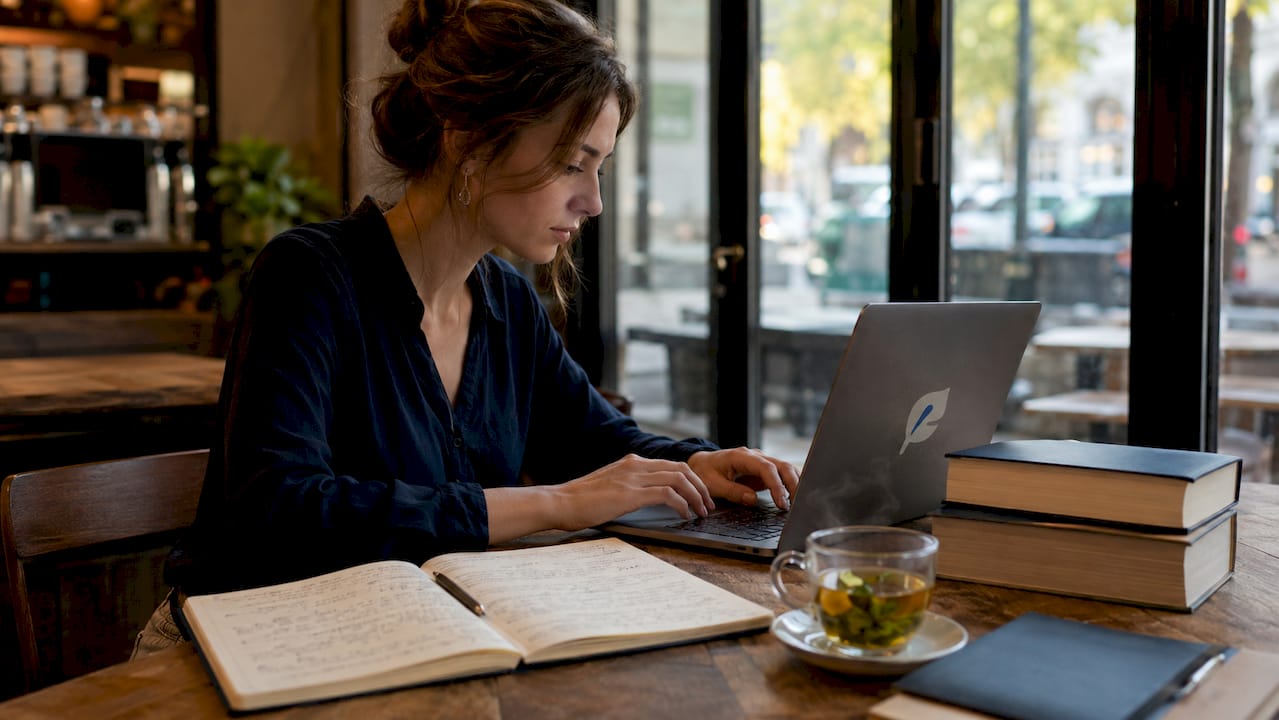 Translator typing notes related to brand voice