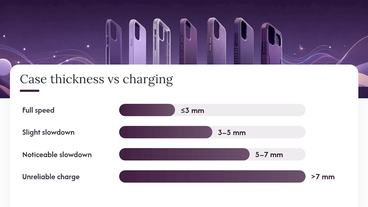 How thick is too thick for wireless charging? — overview diagram