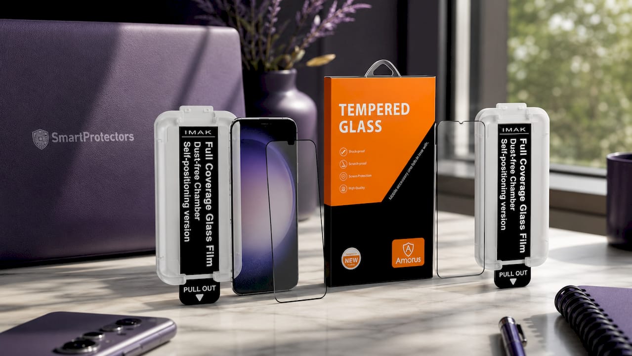 IMAK For Samsung Galaxy S23+ / S22+ 5G Tempered Glass Full Screen Protector Full Glue Film with Dust-free Installation Tool (Fingerprint Unlock)