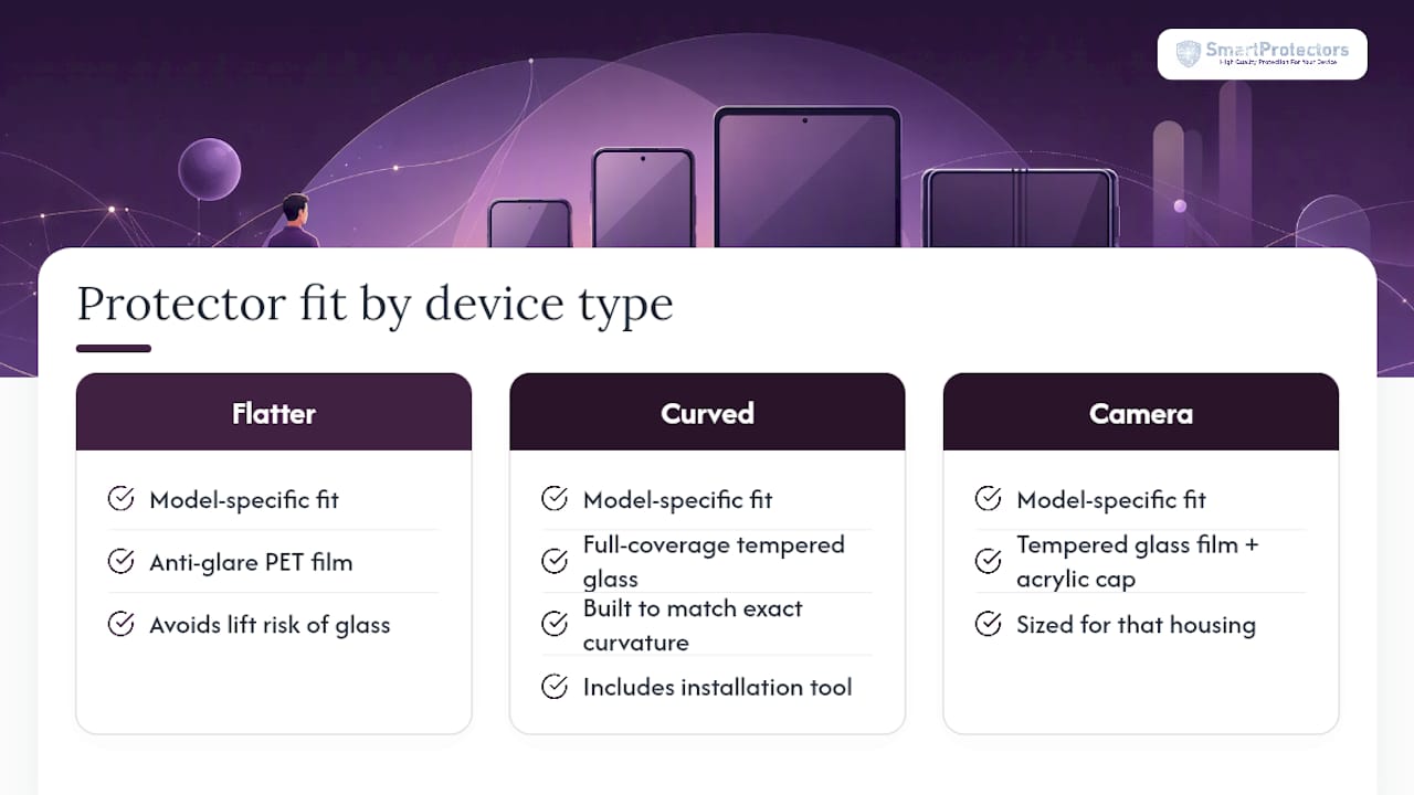 How SmartProtectors helps you get an exact fit — overview diagram