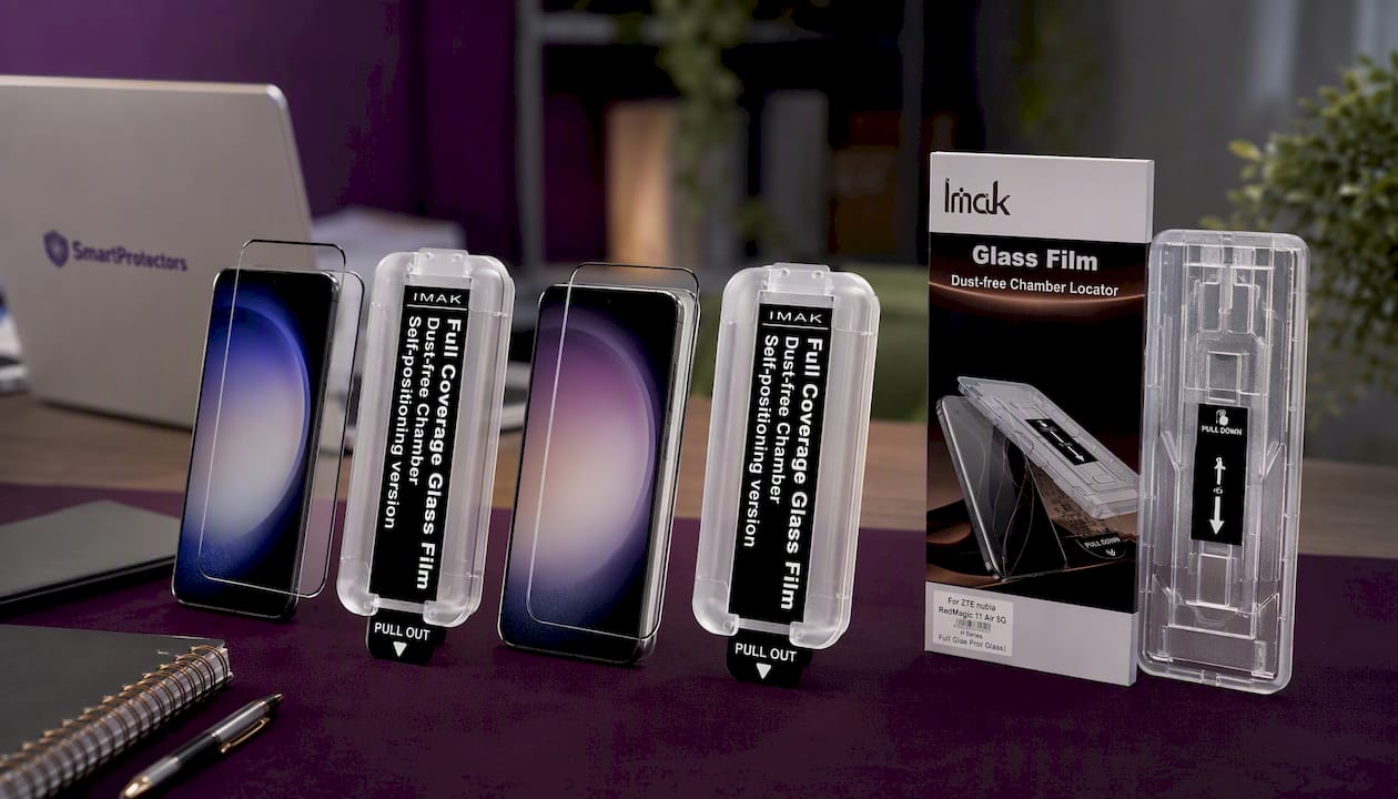 IMAK For Samsung Galaxy S23+ / S22+ 5G Tempered Glass Full Screen Protector Full Glue Film with Dust-free Installation Tool (Fingerprint Unlock)