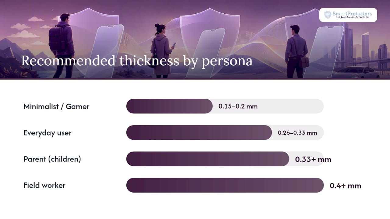 How to choose the right thickness: a quick checklist — overview diagram