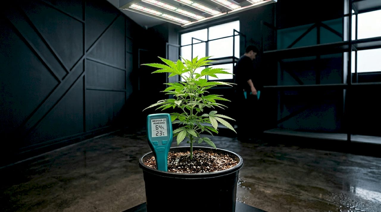 Cultivo de autofloreciente en interior con luz LED
