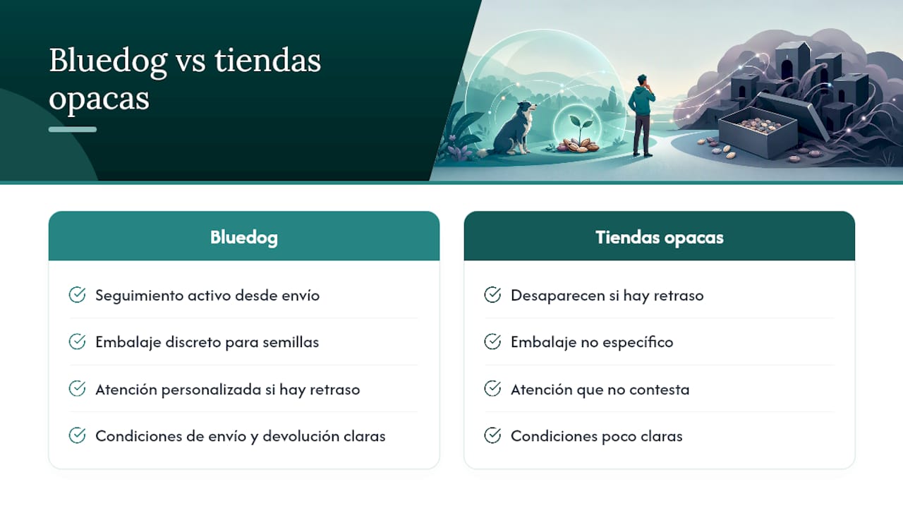 Bluedog Genetics: pedidos con seguimiento real y sin sorpresas — overview diagram