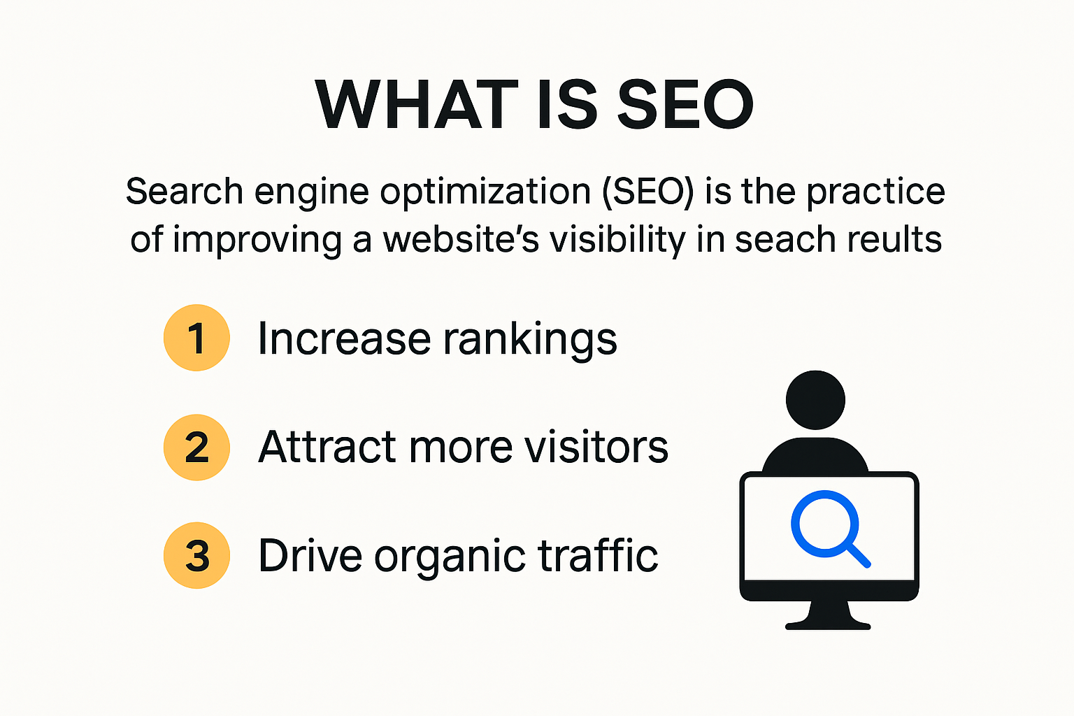 Infographic explaining what SEO is and why it matters