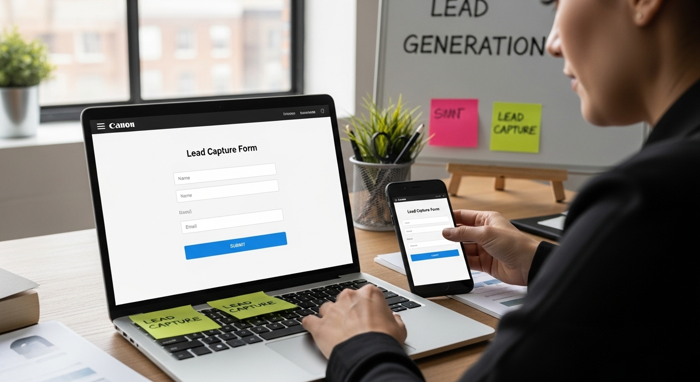 website lead capture form